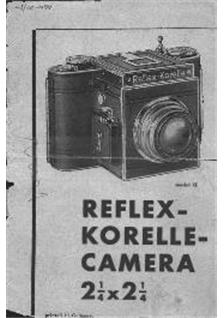 Korelle Reflex Korelle manual. Camera Instructions.